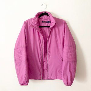 Ralph Lauren Polo Golf | Purple/Pink Zip Down Puffer Coat